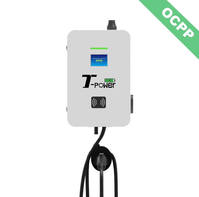 T-Power EV Home Charging Station | AC 22kW 32A Type 2 Cable Version | OCPP