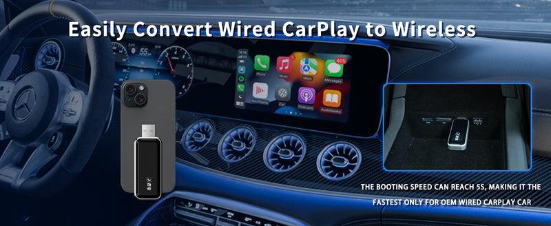 Higet Wireless Apple CarPlay Adapter for Wired CarPlay – Fast, Easy Plug & Play