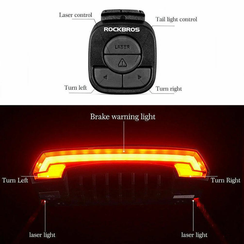 UPF-LKWD-R1 Bicycle Saddle Light Security USB Rechargeable Waterproof LED